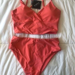 ZAFUL high waisted midi bikini